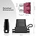Quelong 2 Pack 12 AWG Inline Fuse Holder 11.8 Inch 12V ATC/ATO Blade Fuse Holder with Waterproof Cap, 15A/20A/25A/30A/40A Blade Fuses 2 Each for Marine, Golf Cart Lighting, Circuits, Auto RV Fuses.