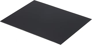MECCANIXITY ABS Plastic Sheet 10 Inch x 8 Inch x 0.06 Inch ABS Styrene Sheets for Building Model DIY Crafts Panel Black 1 Pcs