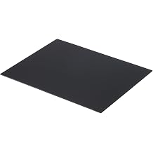 MECCANIXITY ABS Plastic Sheet 10 Inch x 8 Inch x 0.06 Inch ABS Styrene Sheets for Building Model DIY Crafts Panel Black 1 Pcs