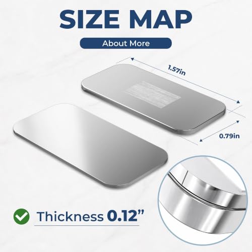 HIZH 10 Pack Ultra-Thin Magnetic Cabinet Door Catch, No-Drill Adhesive — view 2