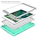 Hocase Compatible with iPad 5th/6th Generation Case, High-Impact Shock Absorbent Dual Layer Silicone+Hard PC Bumper Protective Case - Teal/Grey