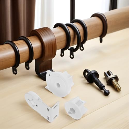 Accesorios para cortinas enrollables Healeved de plástico blanco con ajuste de precisión 8