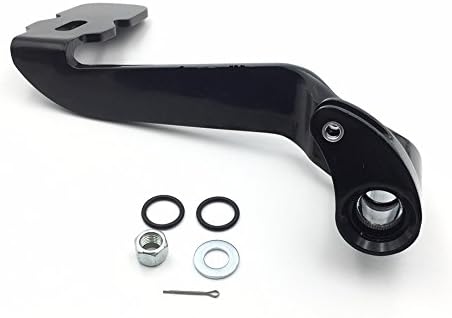 SMT-Black Billet Airflow Rear Brake Lever Brake Pedal Foot Lever Compatible with 2014 Later Touring Trike Road King Street Glide CVO Tri Glide Freewheeler FLRT FLHR [B01JA1YPXC]
