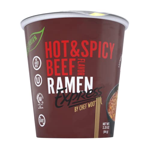 RAMEN EXPRESS Hot & Spicy Beef Flavor Ramen Cup Noodle