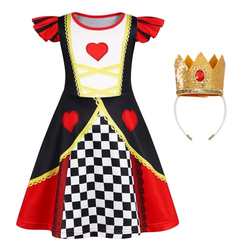Disfraz Queen of Hearts para niñas 2-3 años miniatura 1