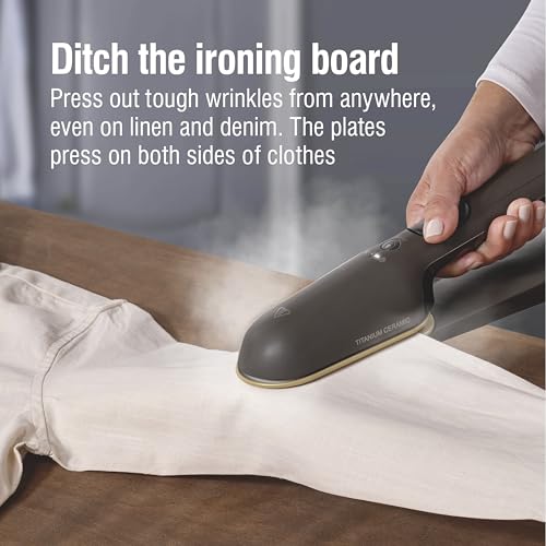 Image of CHI SteamPress 3-in-1 Handheld Garment Steamer & Press Iron for Clothes