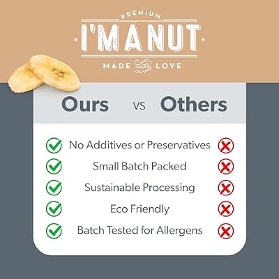 Premium Dried Banana Chips 32oz | Non-GMO, Batch Tested Gluten & Peanut Free | Ethically Sourced for Guilt-Free Snacking | Fresh, Crispy & Sweetened for Delicious Flavor