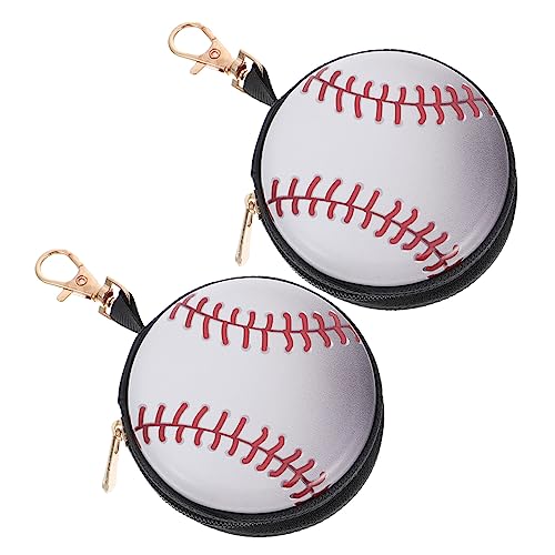 2Pcs Cartoon Change Purse Mini Wallet Storage Box for Coins Earphones Tinplate Keychain Pouch Durable Portable Case for Backpack Essentials