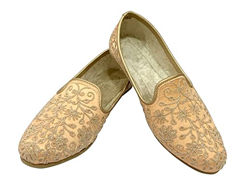 Stop n Style Punjabi Jutti for Mens Wedding Indian Shoes Sherwani Shoe Men Mojaris Ethnic Flat Juttis2