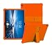 Produktbild RLTech Hülle für Lenovo Tab P10/M10, TPU Flexibel [Anti-Kratzer] [Kratzfest] Schutzhülle Silikon Case mit Stand Funktion für Lenovo Tab P10 (TB-X705F/TB-X705L) / M10 (TB-X605F) 10.1 Zoll, Orange