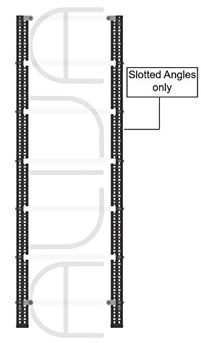 Image of ALIJA Slotted Angle Black Angle (Powder Coated) (2, 87 INCH)