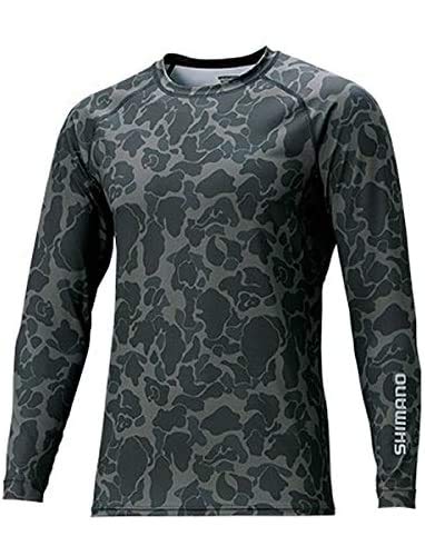 シマノ サンプロテクションロングスリーブシャツ ブラックダックカモ IN-061Q L