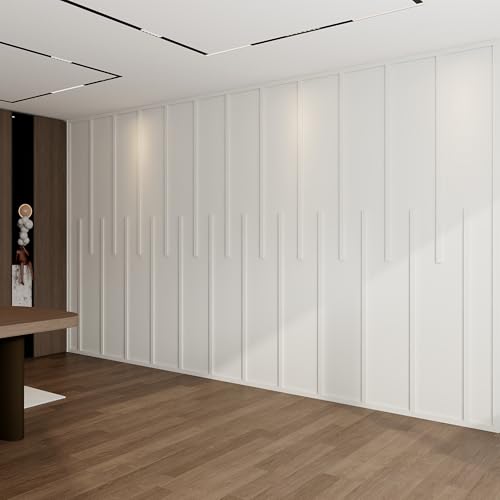 Pangda Peel and Stick Wall Molding Kit Flat Wall Molding