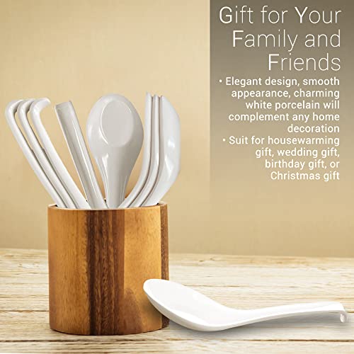 Kchex Asian Soup Spoons Melamine Soup Spoon Asian Japanese Spoons Soup China Soup Spoon Soup Spoons Ramen Ramen Soup Spoon 6 Pcs Set Miso Soup Spoons Japan Soup Spoon #TOP3