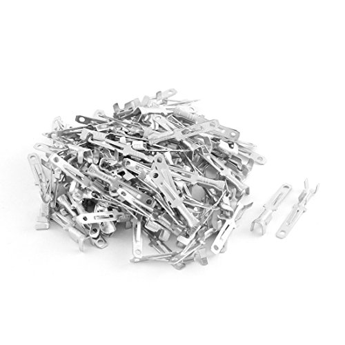 Uxcell SNB3.5-5 AWG 14-12 Wire Connector Non Insulated Fork Terminals 40 Pieces