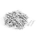 Uxcell SNB3.5-5 AWG 14-12 Wire Connector Non Insulated Fork Terminals 40 Pieces