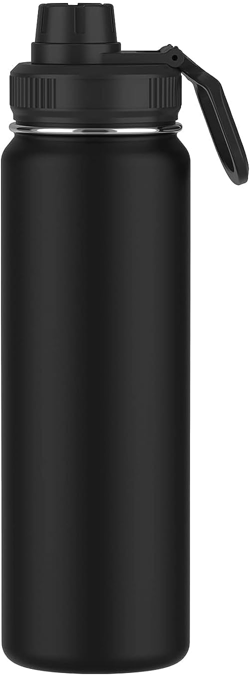 GLACIER FRESH Stainless Steel Vacuum Insulated Leak-proof Flask, Black