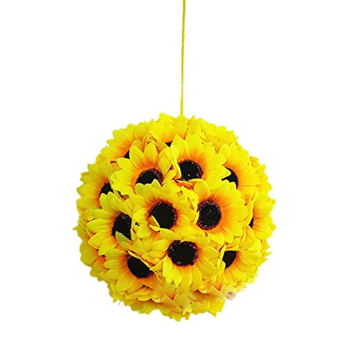Party Decoration Hangs Hangs Sunflower Home Sunflower Artificial Sunflower Ball Faux Wedding Artificial Flowers Hanging Baskets With Artificial Flowers #TOP24
