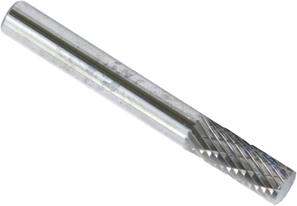 Forney 60120 Tungsten Carbide Burr with 1/4-Inch Shank, Cylindrical, 1/4-Inch,Dark Grey