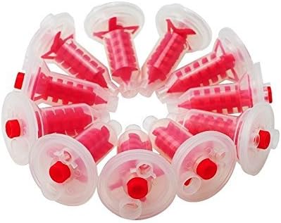 50 Pcs Red Dental Dynamic Machine Penta Mixing Tips Impression