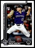 Baseball 2025 Update #US124 Ryan Rolison NM-MT RC Rookie Rockies