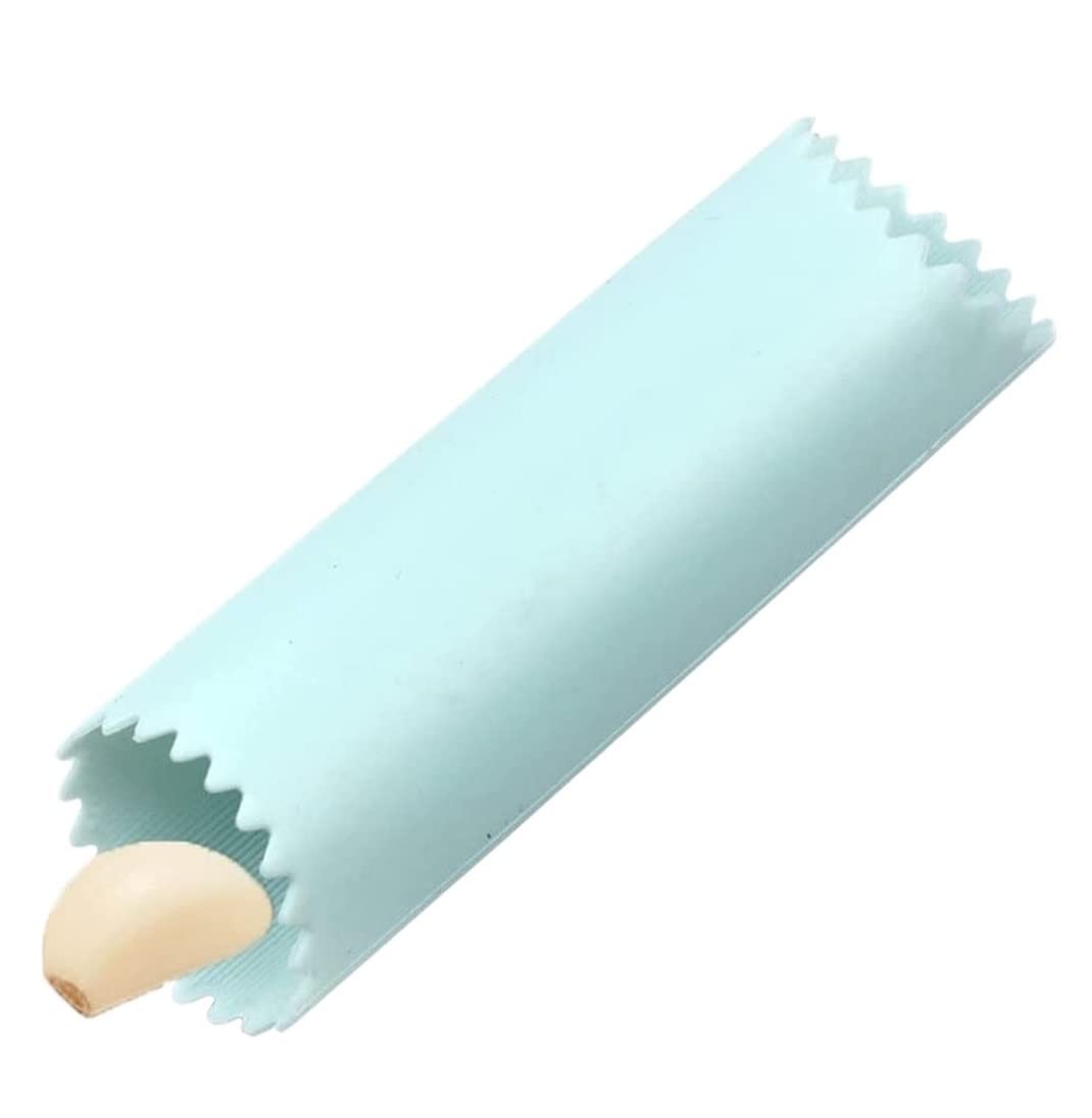 Wyciskarka do Czosnku, Imbiru Silikonowa Obieraczka Do Czosnku Ręczna Narzędzie Usuwania Skórek Rolka Obierania Kuchenne Praktyczny Pomocnik(Blue)