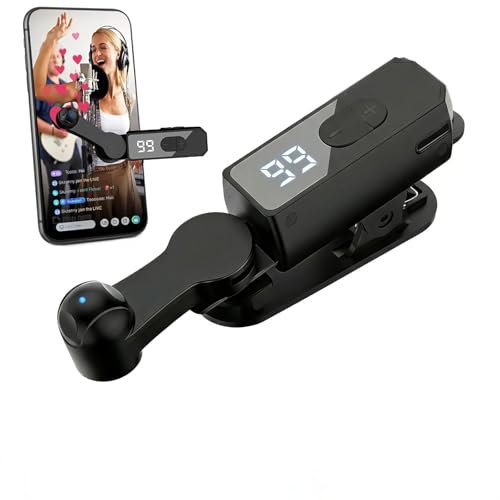 Automatic Screen Clicker for iPhone/Ipad/Android Smartphones Tiktok Tapper Rechargeable Cordless with Digital Display 107 Speed Adjustable Levels Suitable for Live Likes Games Reward Tasks (Black)