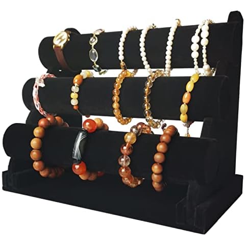 irtree Jewelry Bracelet Necklace Rack Display Holder Imitation Leather Cover