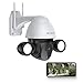 Produktbild 3MP Überwachungskamera Aussen, BCXAXA WLAN IP Kamera mit 4.0X Zoom, IP66 wasserdichte, WiFi Kamera Überwachung mit Licht, 2-Wege Audio, Bewegungserkennung und Farbe Nachtsicht, für Cloud/SD-Karte