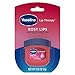 Vaseline Lip Therapy Rosy Lips 6-Pack – Moisturizing Lip Balm for Very Dry Lips in Mini Jars, 0.25 Oz Ea