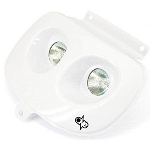 One BY CAMAMOTO Maschera Faro Anteriore ALOGENA di Colore Bianca Compatibile con MBK Booster Spirit/Yamaha BWS Anno dal 1994 al 2003