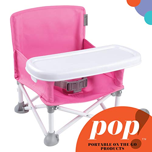 Summer Pop ‘n Sit Portable Booster Chair, Pink – Booster Seat for Indoor/Outdoor