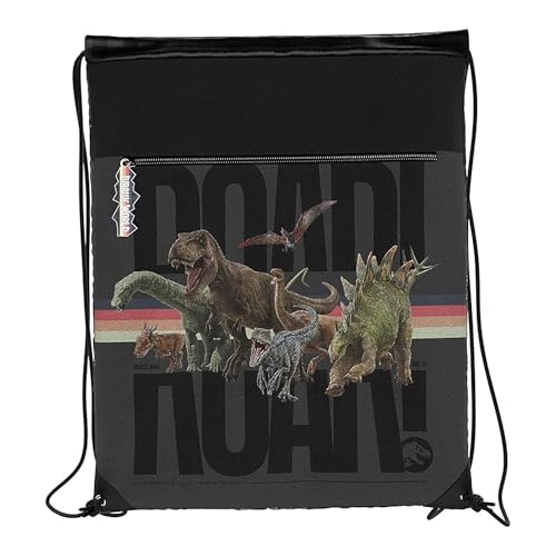 Sac Jurassic World Roar gris taille unique pour enfant fan de dinosaures
