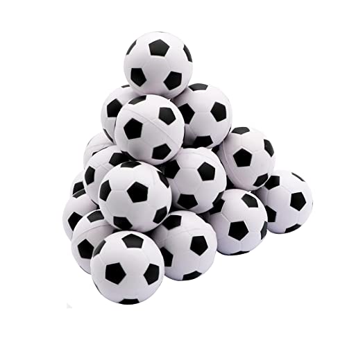 Urspasol 20 Pcs Squishy Soccer Balls 1.6 Inch Mini Foam Soccer Stress Ball Small Sports Squeeze Ball For Kids Stress Relief Party Favors, Party Goodie Toy For School Carnival Reward Bag Present #TOP4