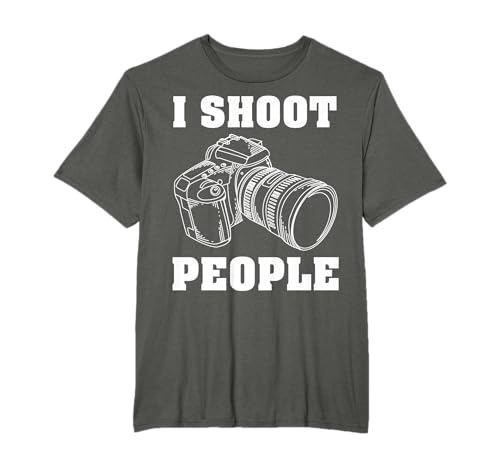 I Shoot People | Cute I Love Photography T-Shirt