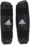 Polsterung aus PU-Schaum adidas Schienbeinschoner Kickboxen PU Shin Guard, Schwarz, S