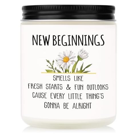 Leebbsin New Beginnings Lavender Candle Gift Cover