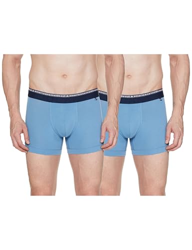 Image of Jockey US60 Men Super Combed Cotton Elastane Stretch Solid Trunk with Ultrasoft Waistband (Pack of 2)