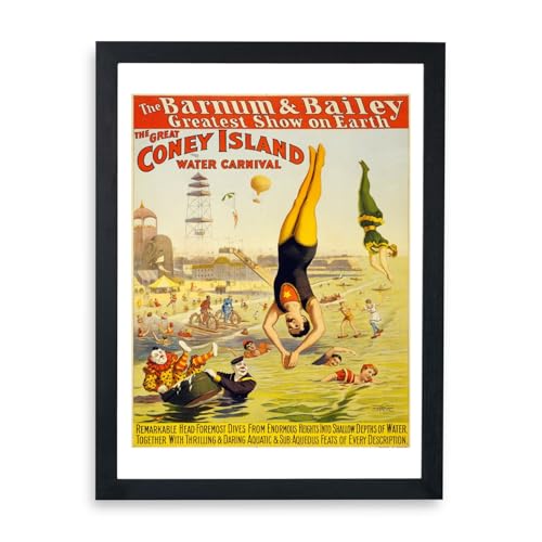 Affiche encadrée Barnum & Bailey de Spiffing Prints édition grand format