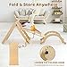 SoBigFeiji 7 in 1 Pikler Triangle Set for Kids' Early Learning, Wooden Montessori Foldable Toddler Climbing Toys Set with Arch, Ramp, and Climbing Triangle | Indoor Outdoor Playground Climbing Toys
