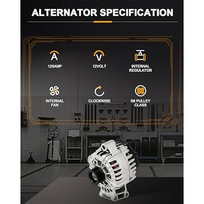 ROADFAR Alternator Replacement Fits for Ford for Fiesta 2011-2019