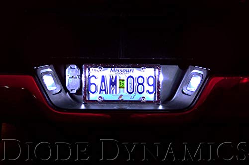 Diode Dynamics License Plate LEDs compatible with Ram 1500/2500/3500 2011-2024 (pair), 194 HP5 Cool White (6000K)