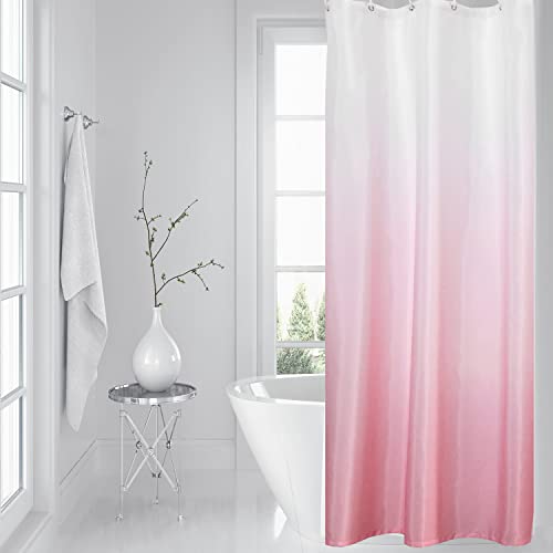 YI & ZE Pink Ombre Shower Curtain Set for Bathroom, 36" W x 72" L by YI & ZE - Used condition - Image 2
