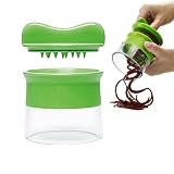1 cortador en espiral para verduras 4 en 1, cortador de verduras en espiral 6 en 1, diseño multifuncional para espaguetis de verduras, calabacines, zanahorias, patatas, zanahorias, cebollas