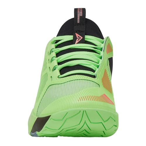 K-Swiss K-Frame Speed Rublo Tennis Shoe (Soft Neon Green/Black/Neon Lava)3