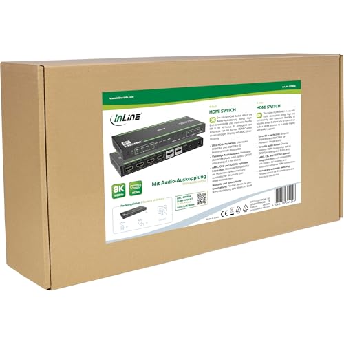 Conmutador HDMI 2.1 4 puertos selector eARC extractor audio SPDIF 8K 7