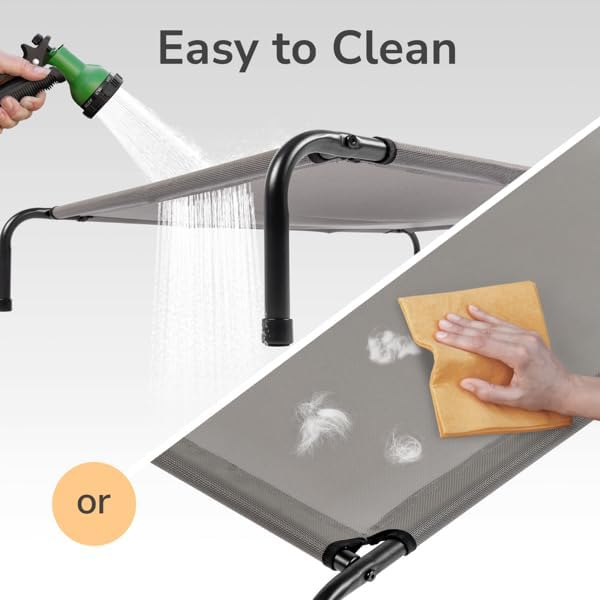 Large Gray Dog Bed - 50" D x 31" W x 8" H