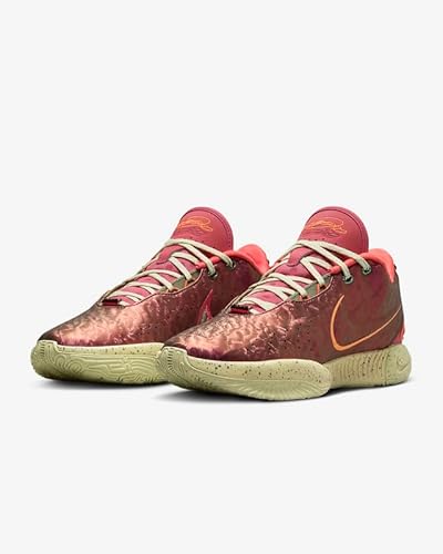 Nike Lebron XXI Men's Basketball Shoes (FN0708-800, Ember Glow/Campfire Orange/Dark Russet/Elemental Gold) Size 9.5