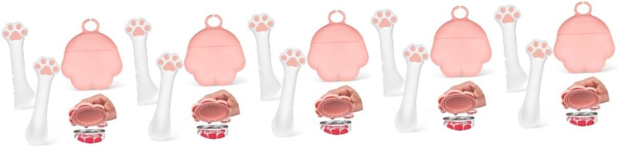 DOITOOL 5 Sets Feeding Tool Pet Dog Food Mini Foods Mini Car Silicone Food Spoon Cats and Dogs Feeding Spoon