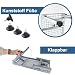 Wohnwagen Wohnmobil Trittstufe Klappbar Anti-Rutsch Gitterrost 1 Stufig Einstieg Tritthilfe Trittleiter Tritthocker Stabil Tritt Stufe Hocker Camping Metall für Caravan Senioren Kinder Faltbar
